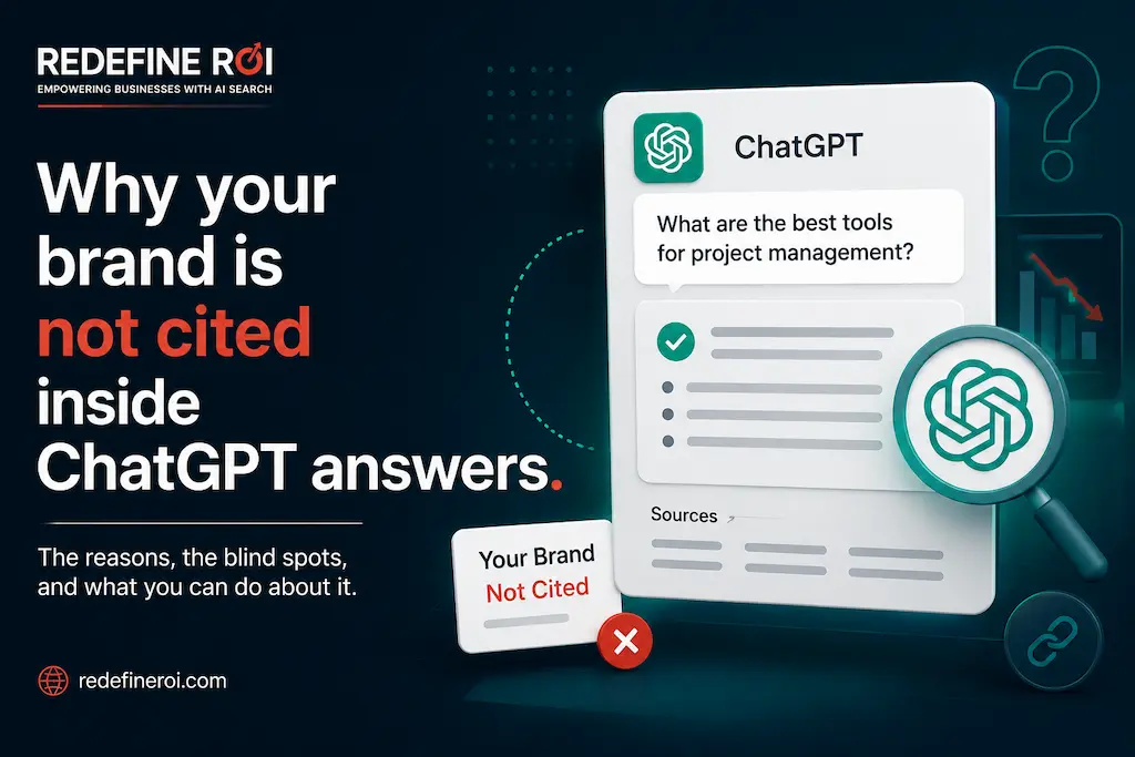 Why your brand not recommended or cited inside ChatGPT answers